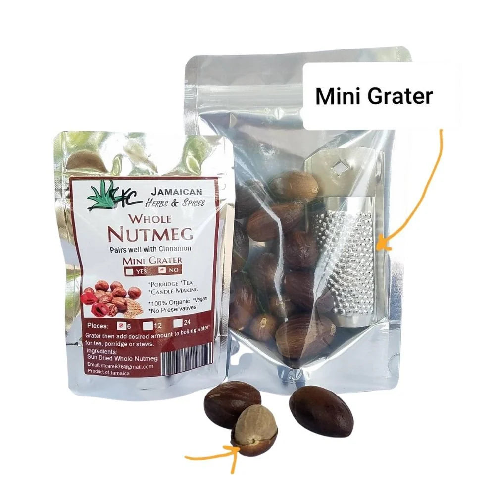 Jamaican Herbs & Spices Jamaican Nutmeg & Mini Grater